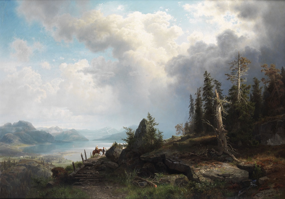 August Wilhelm Leu - Gebirgslandschaft