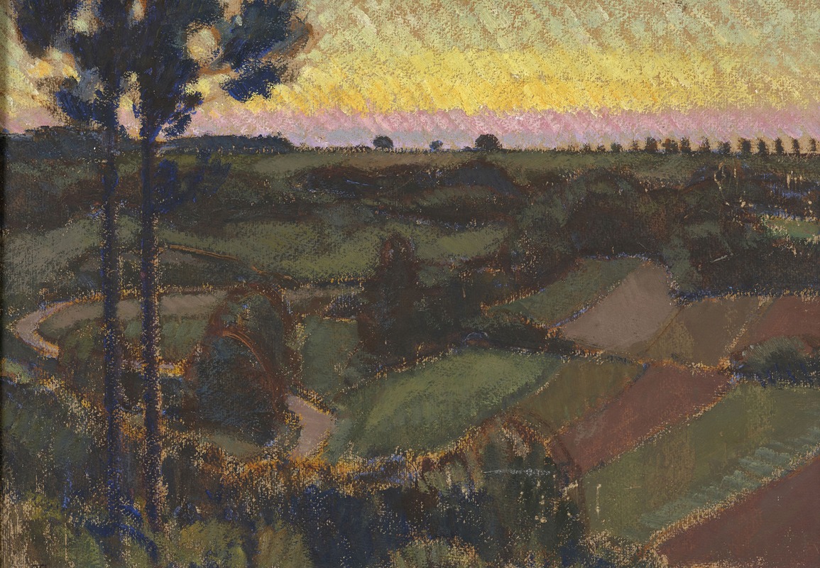 Bernard Boutet de Monvel - Environs de Némours, crépuscule