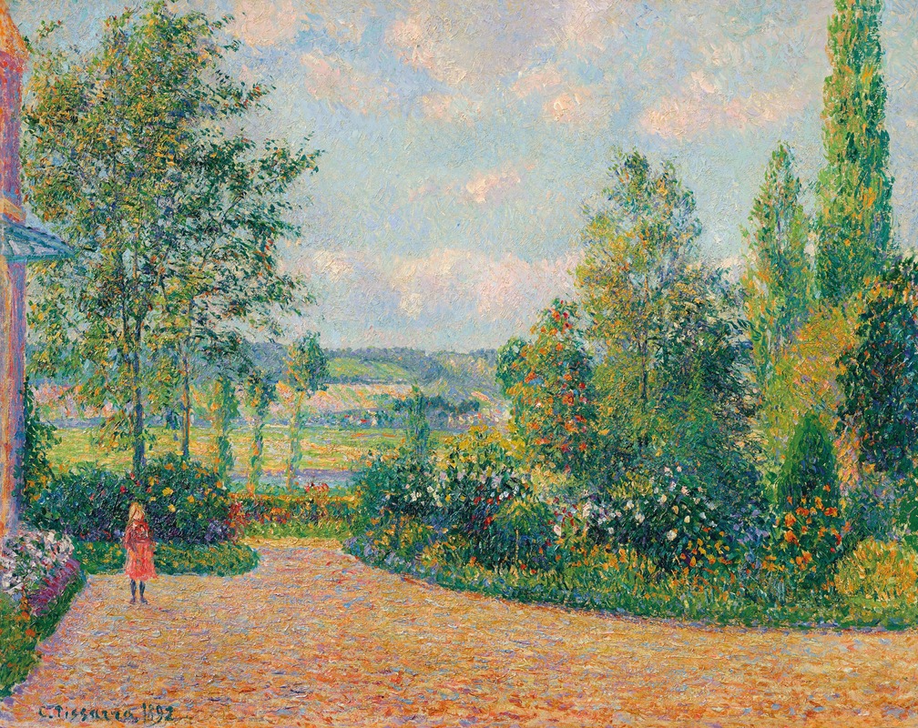 Camille Pissarro - Le Jardin d’Octave Mirbeau, la terrasse, Les Damps