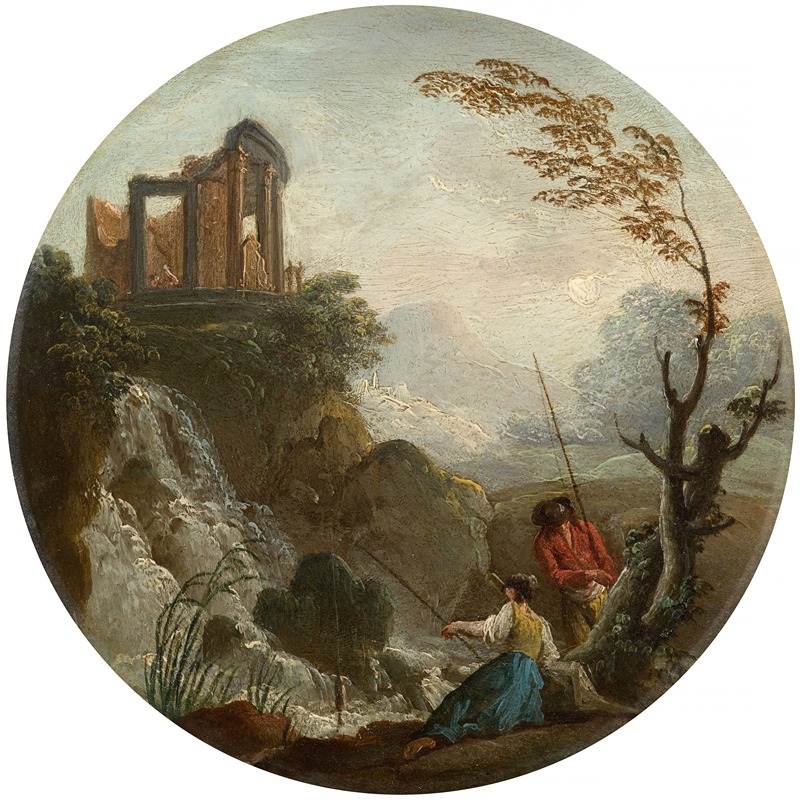 Charles-François Lacroix - Fishing couple