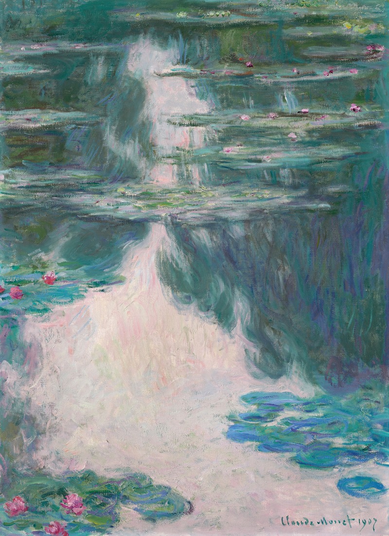 Claude Monet - Nymphéas, temps gris