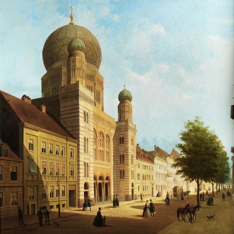 Emile Pierre Joseph de Cauwer - The Synagogue on Oranienburger Strasse, Berlin