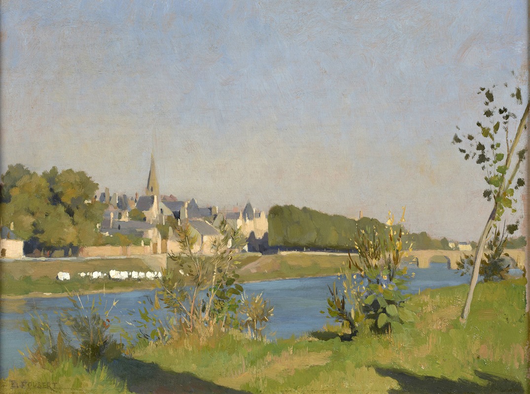 Emile-Louis Foubert - Village au bord de la rivière