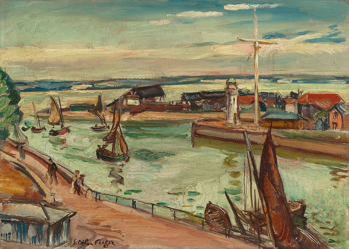 Emile Othon Friesz - Sortie de port à Honfleur