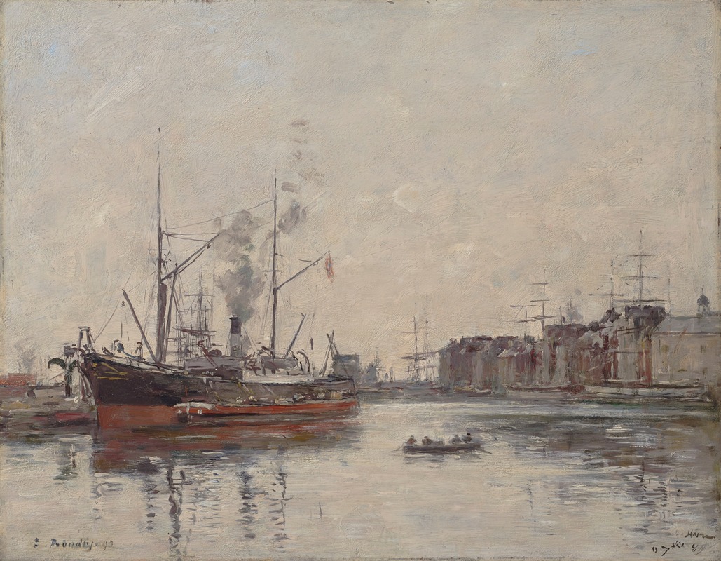 Eugène Boudin - Le Havre, Le Bassin de la Barre