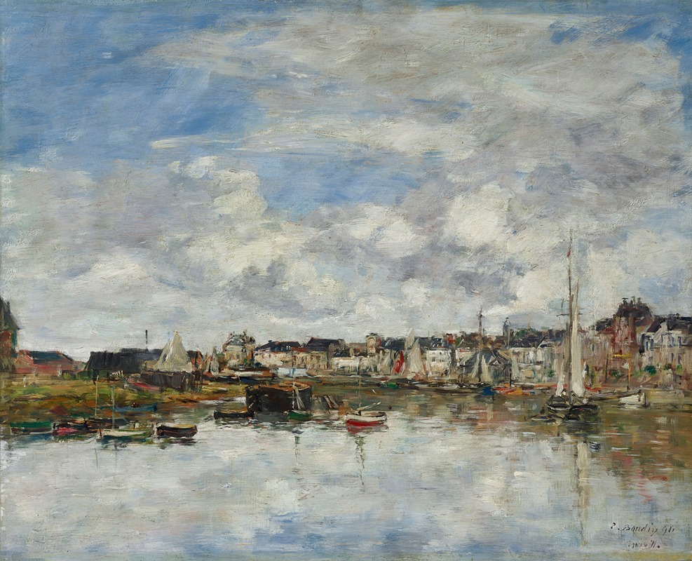 Eugène Boudin - Le port de Trouville