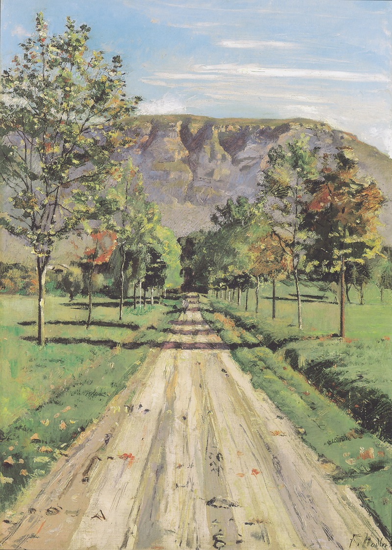 Ferdinand Hodler - Die Strasse nach Evordes