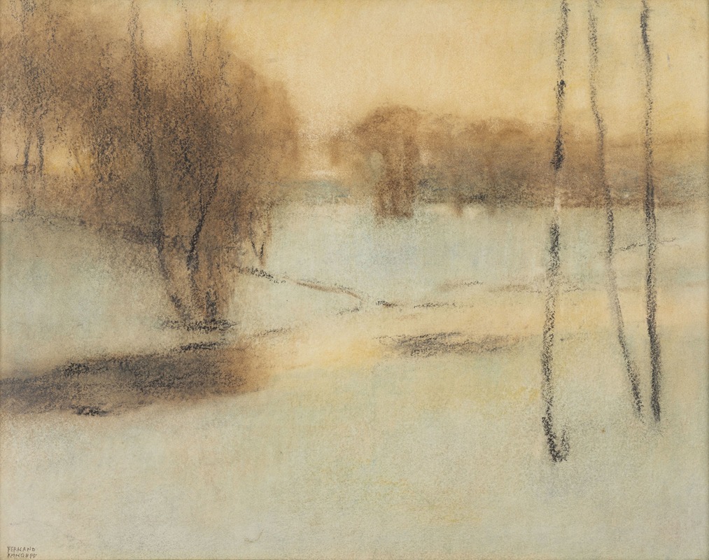 Fernand Khnopff - Paysage de neige