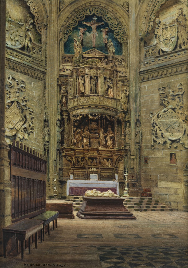 Heinrich Hermanns - Inneres der Kathedrale von Burgos