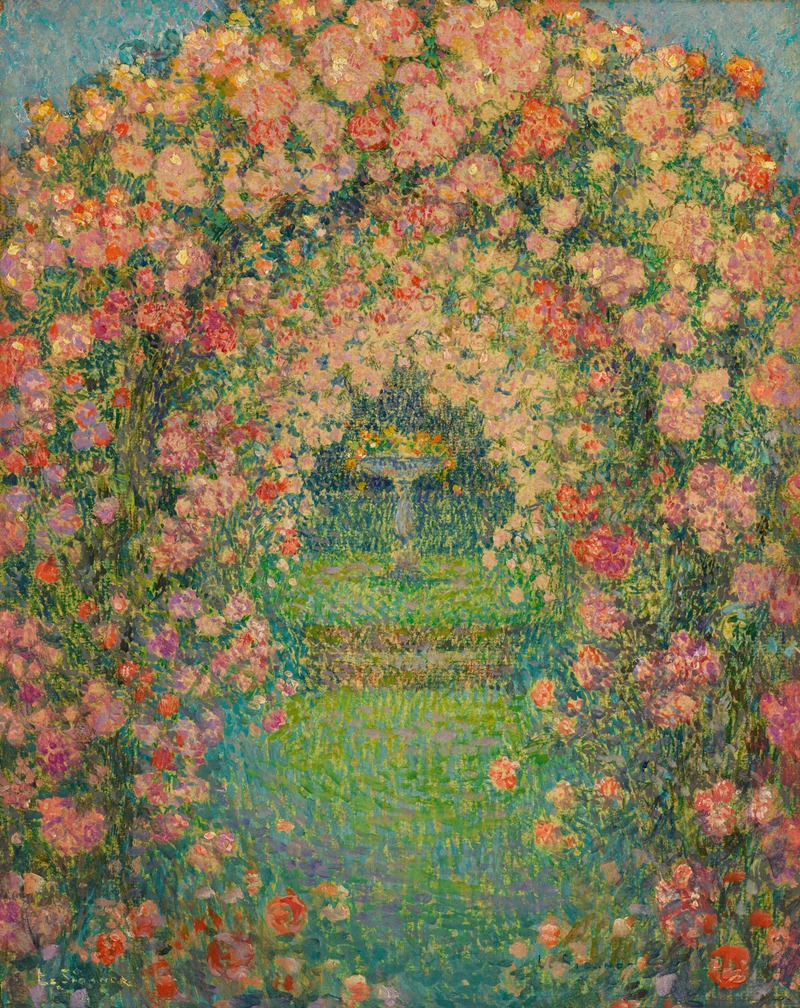 Henri Le Sidaner - La Roseraie, Gerberoy