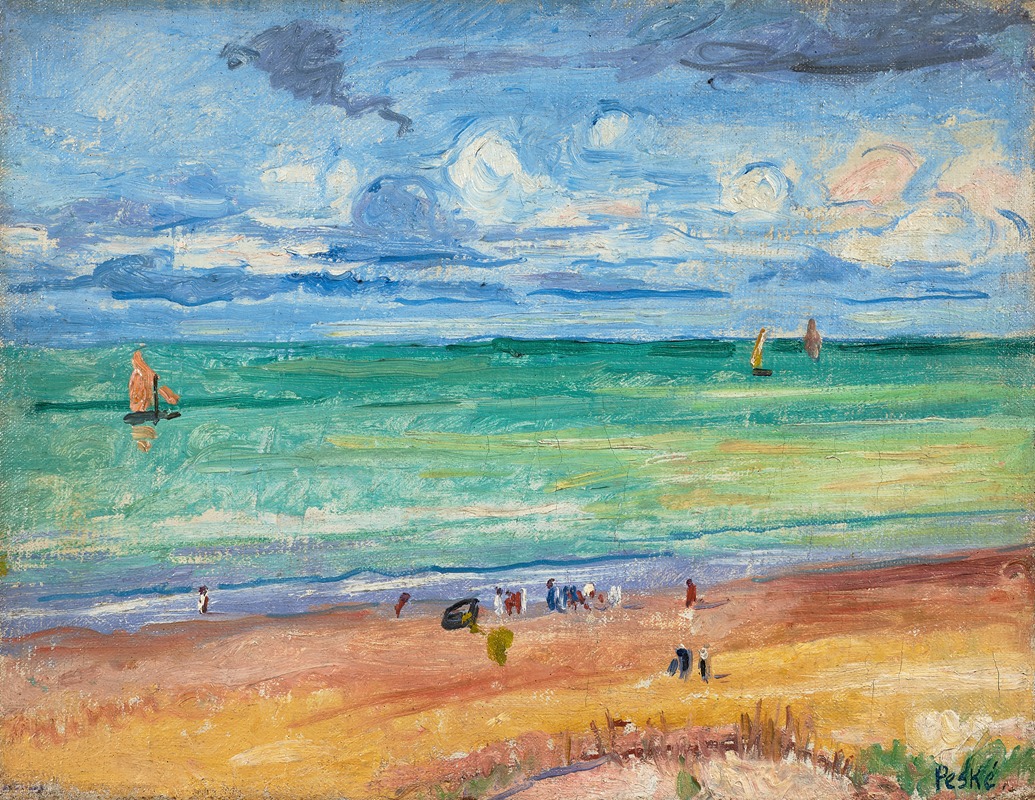 Jean Misceslas Peske - La plage