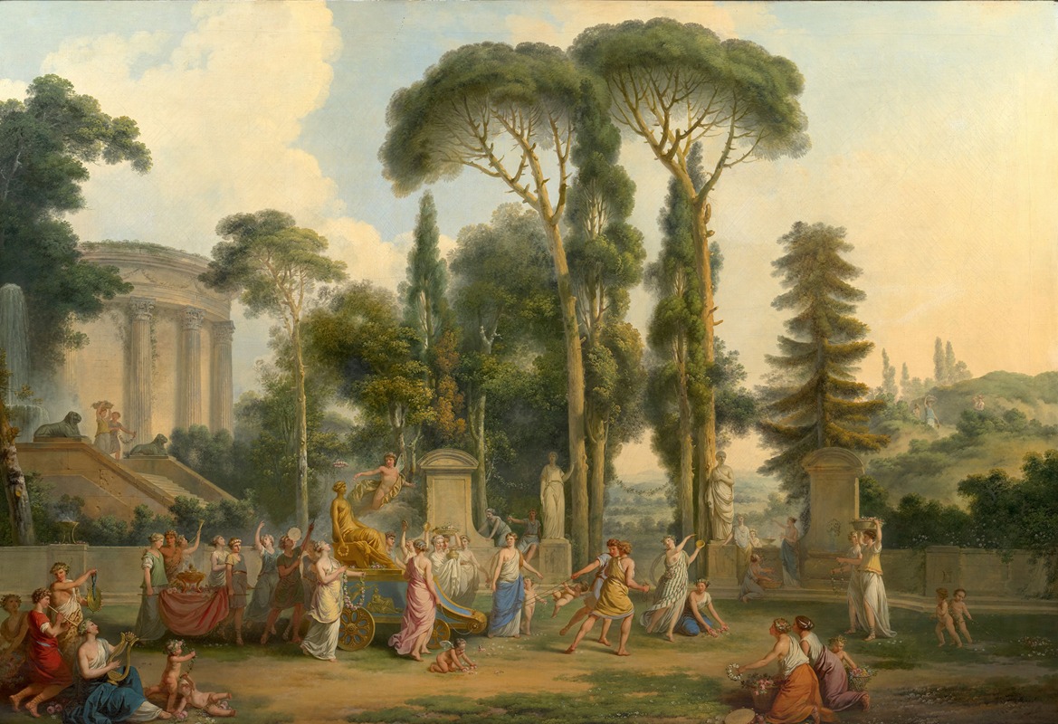 Jean-Jacques Le Barbier - The triumph of Flora