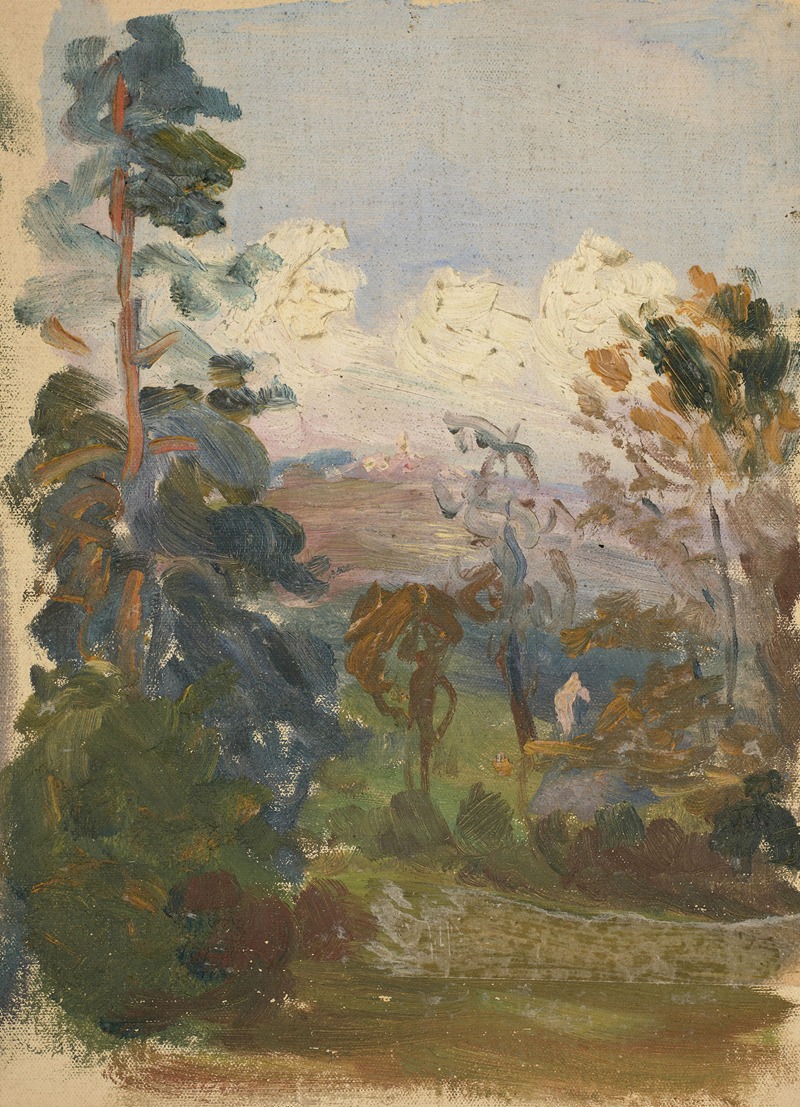 Jeanne Jegou-Cadart - Paysage de Kernouës