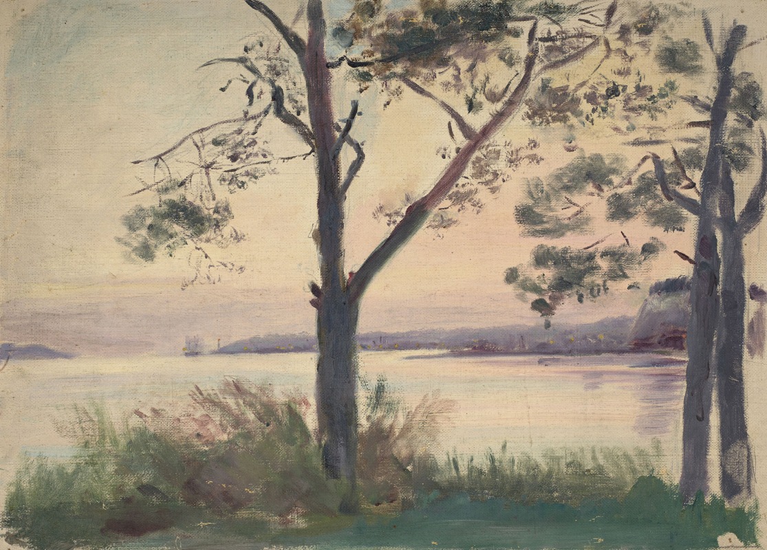 Jeanne Jegou-Cadart - Vue de la rade de Brest depuis Plougastel-Daoulas