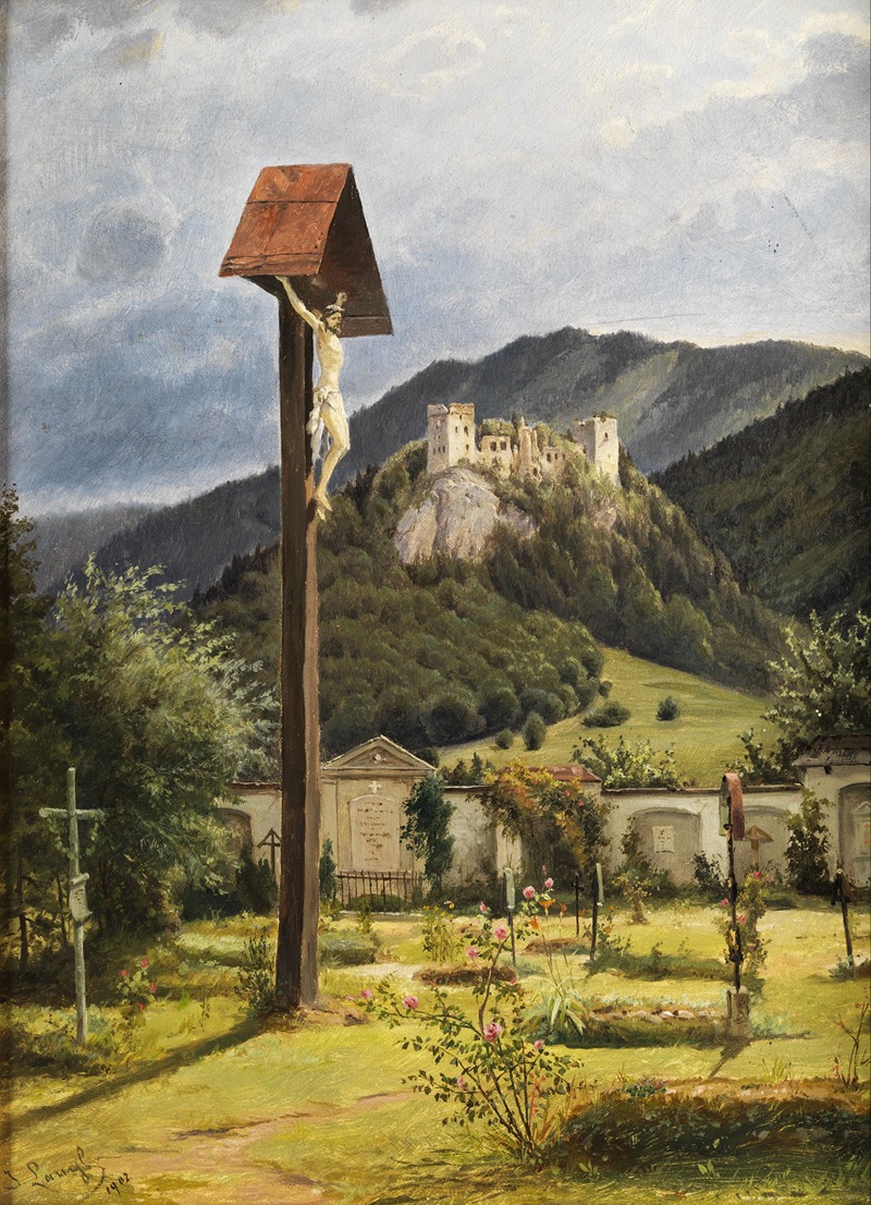 Josef Langl - Blick über den St. Galler Friedhof