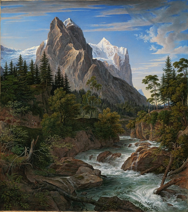 Joseph Anton Koch - Das Wetterhorn mit dem Reichenbachtal