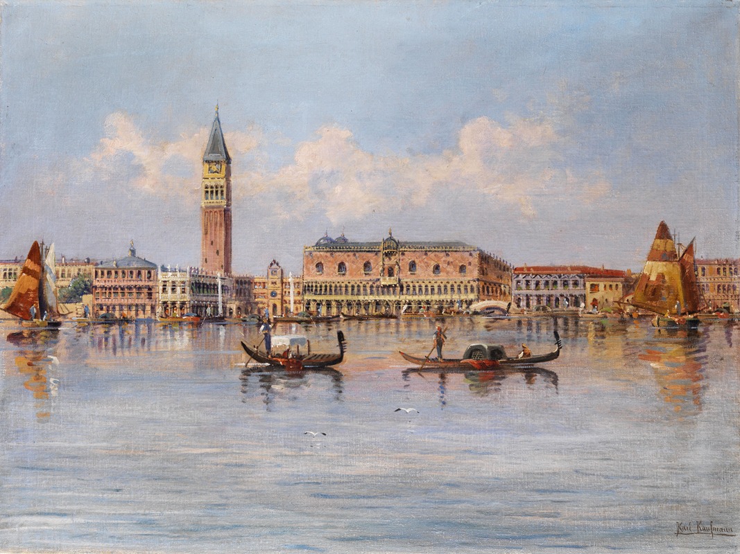 Karl Kaufmann - Ansicht von Venedig Dogenpalast