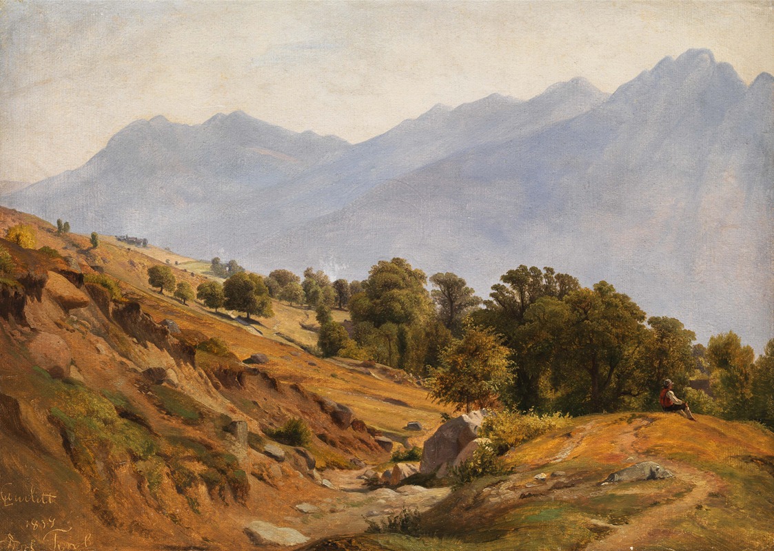 Louis Gurlitt - Gebirgslandschaft der Gegend von Dorf Tirol