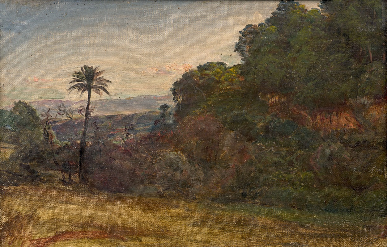 Louis Janmot - Paysage des environs d’Alger