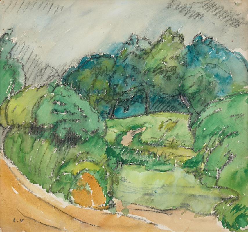 Louis Valtat - Chemin, clairière et arbres