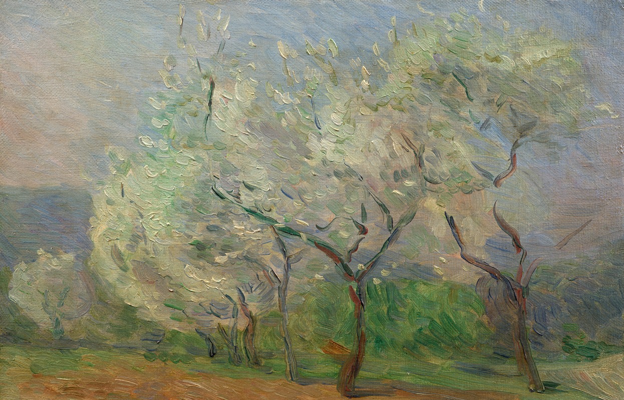 Marie Bracquemond - Study of trees