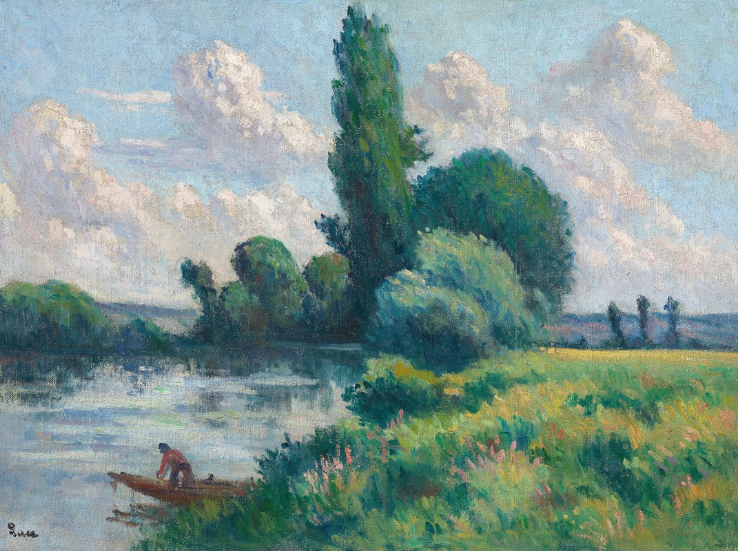 Maximilien Luce - Rolleboise, Le petit bras de Seine