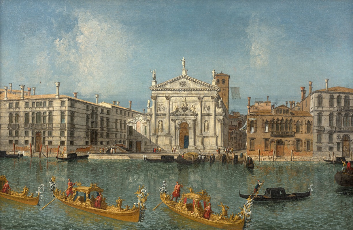 Michele Marieschi - Le Grand Canal avec l’église de San Stae, Venise