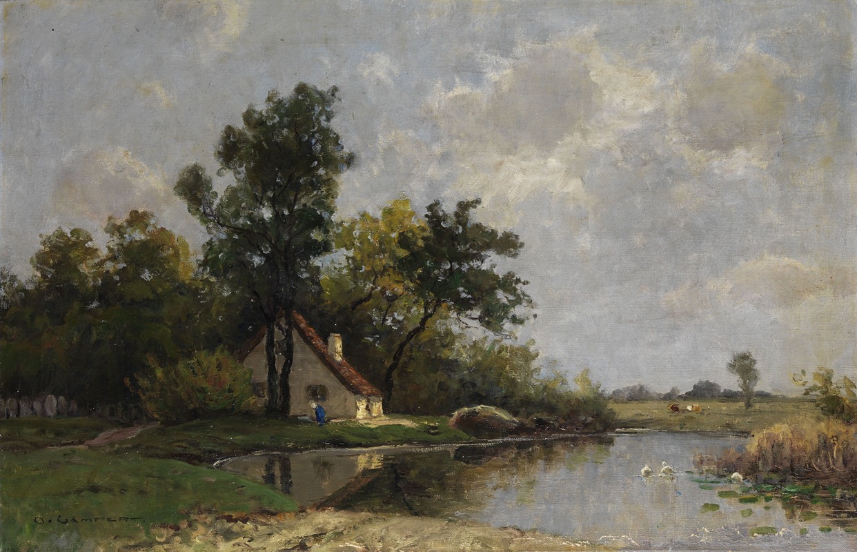 Otto Gampert - The house at the lake