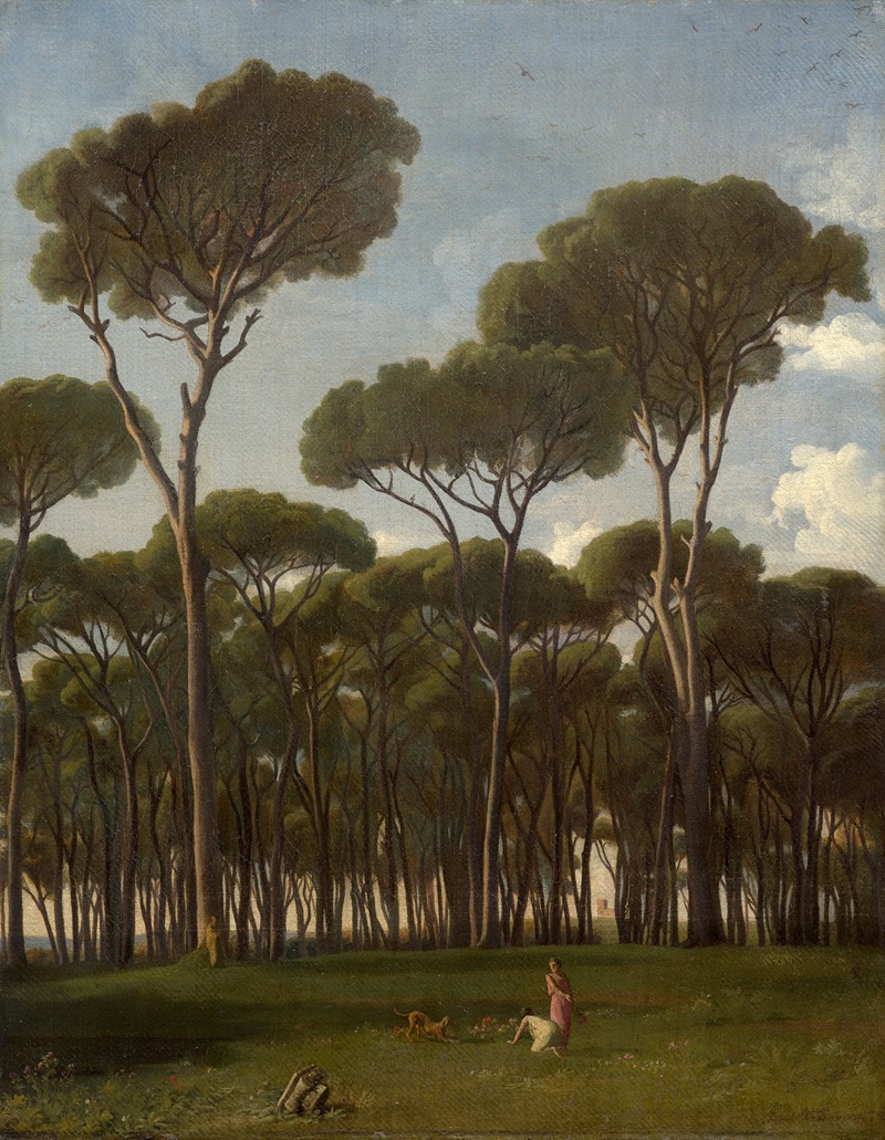 Paul Flandrin - Maritime pines at the villa Pamphilj