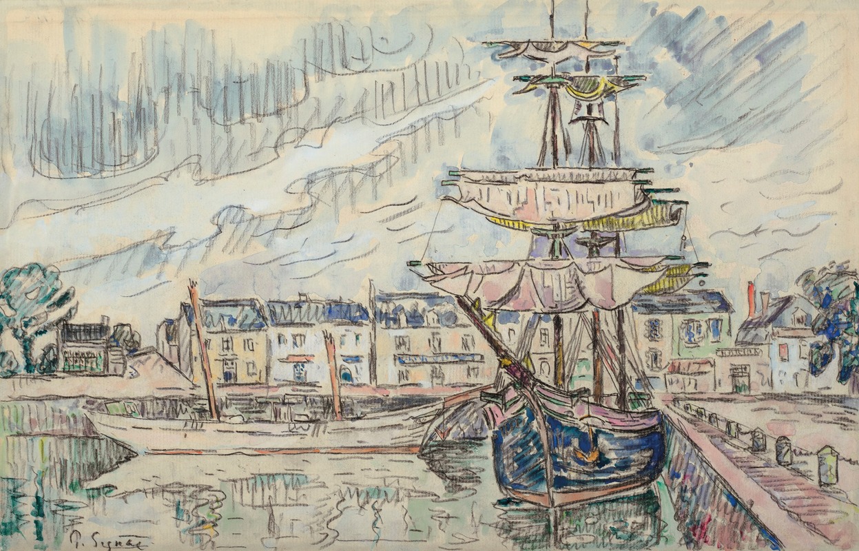 Paul Signac - Goélettes à quai