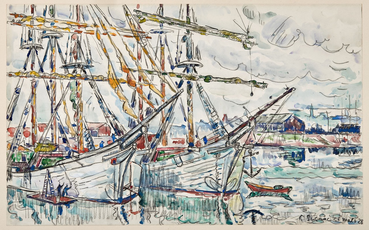 Paul Signac - Saint-Malo. les terre-neuviers