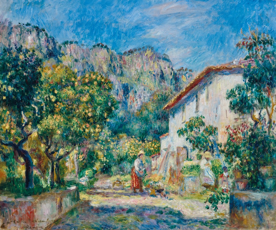 Pierre-Auguste Renoir - La Ferme de Magnanosc ou La villa Raynaud, Grasse