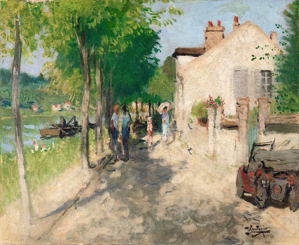 Pierre-Eugène Montézin - Le quai de la Croix Blanche