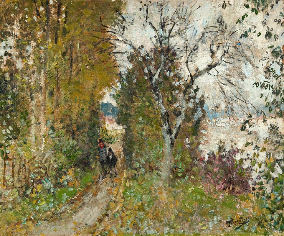 Pierre-Eugène Montézin - Promenade au bord de l’eau