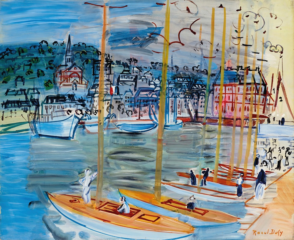 Raoul Dufy - Le bassin de Deauville