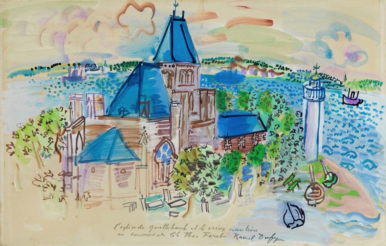 Raoul Dufy - L’Église de Quillebeuf