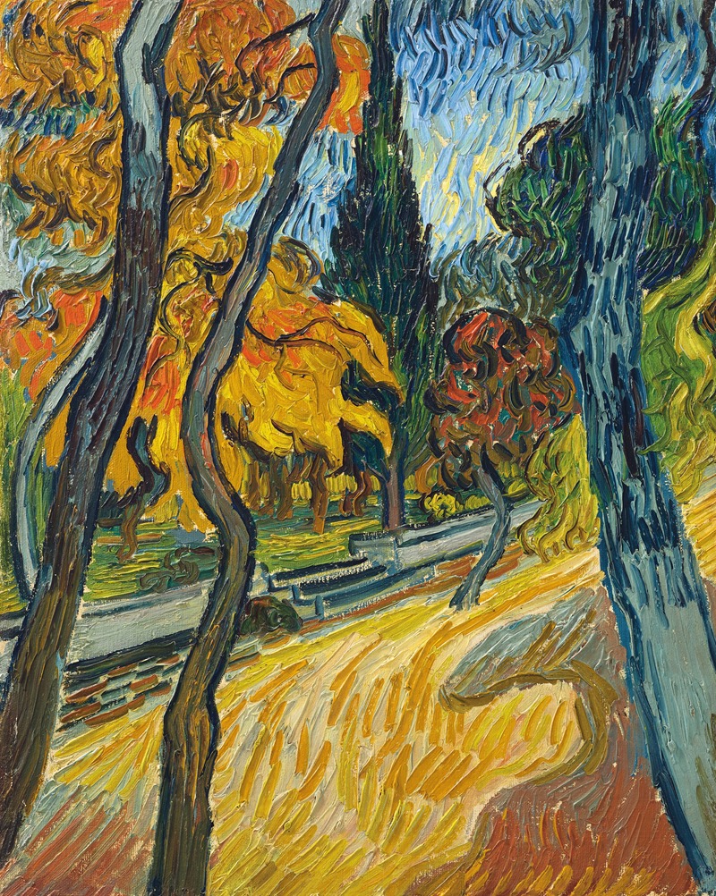 Vincent van Gogh - Arbres dans le jardin de l’asile