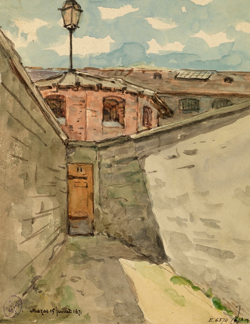 Armand Gautier - Prison Mazas, 12ème arrondissement, 15 juillet 1871