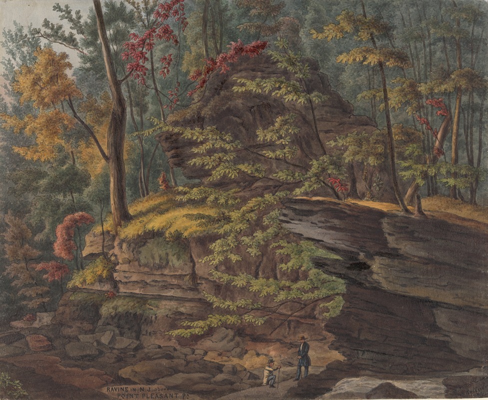 Augustus Köllner - Ravine in New Jersey above Point Pleasant