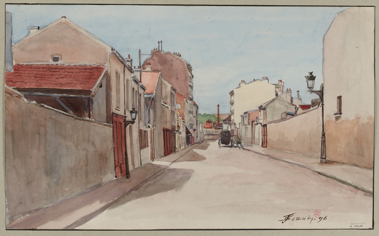 F. Séguin - La rue Rosenwald, de la rue des Morillons à la rue de Vouillé, Vaugirard