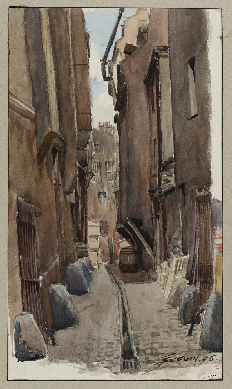 F. Séguin - Le Cul de sac du Bœuf, (rue Saint Merri)