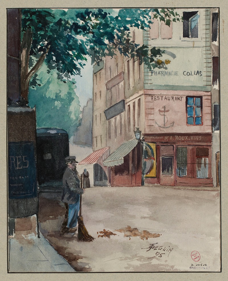 F. Séguin - Quai Conti et la rue Guénégaud