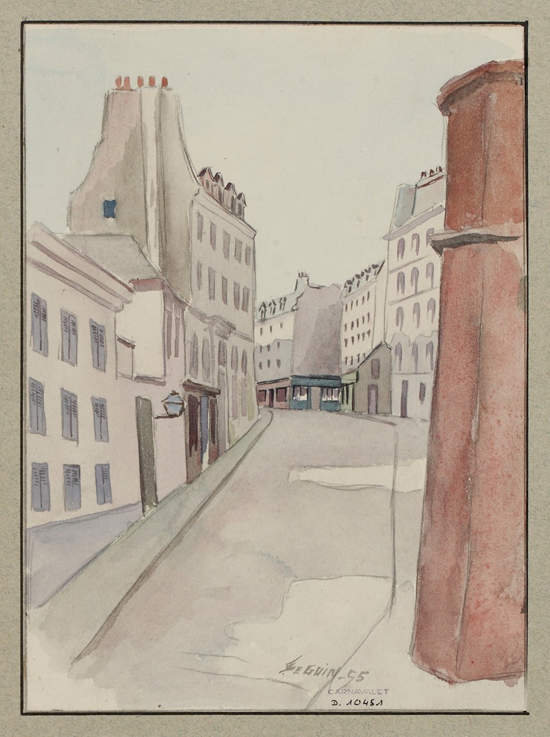 F. Séguin - Rue Cardinal Lemoine, prise du coin de la rue Clovis