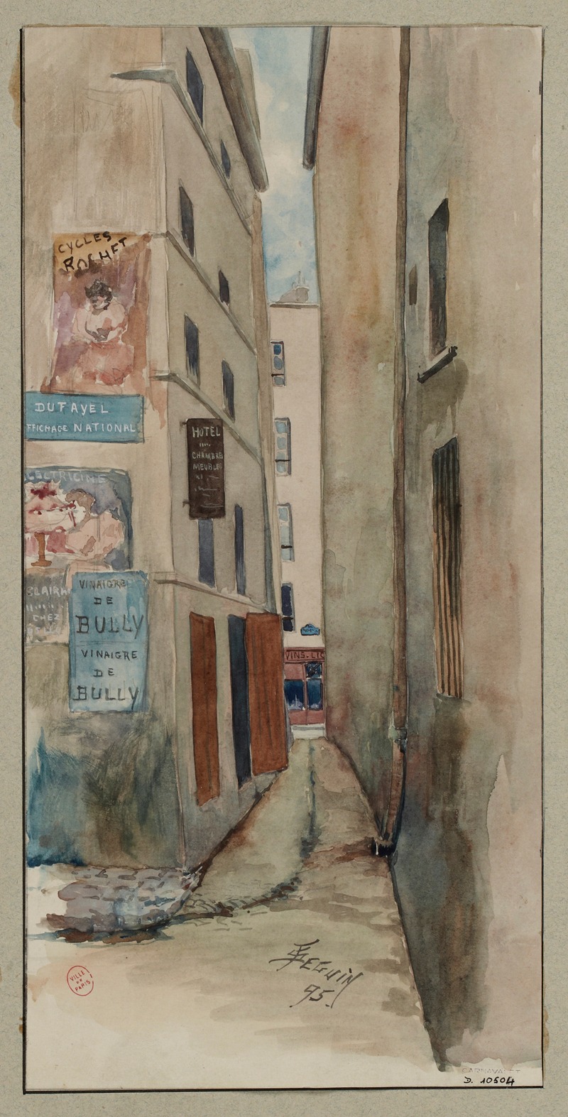 F. Séguin - Rue du Chat qui pêche