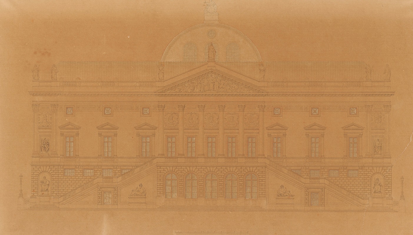 Lodewijk Jozef Adriaan Roelandt - The Ghent Court of Justice (Plans and Architectural Drawings)