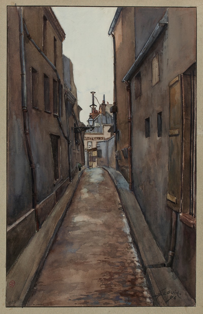 F. Séguin - Rue du Maure et passage de la Réunion donnant rue Beaubourg et rue Saint Martin