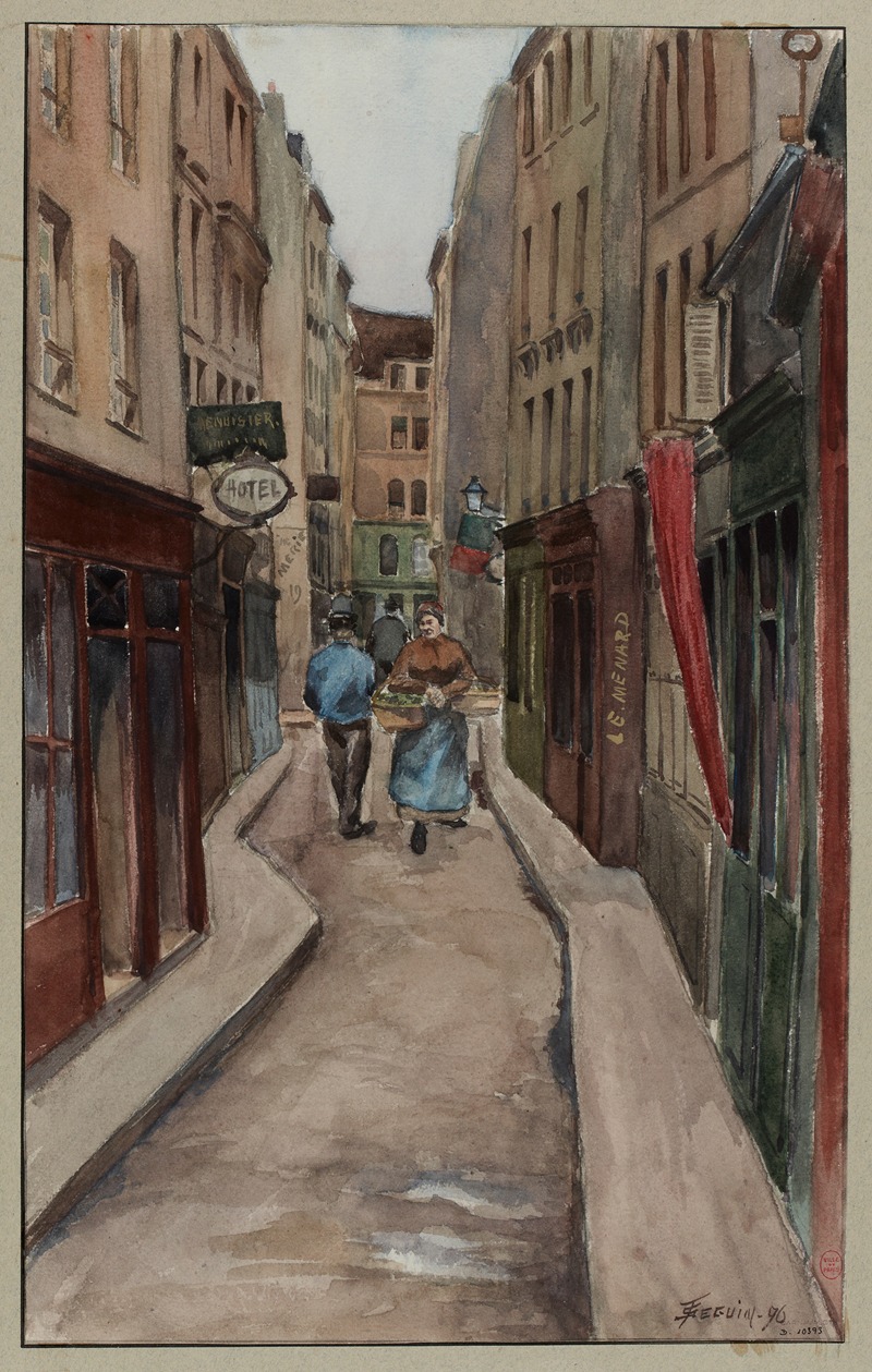 F. Séguin - Rue Geoffroy l’Angevin, de la rue du Temple à la rue Beaubourg