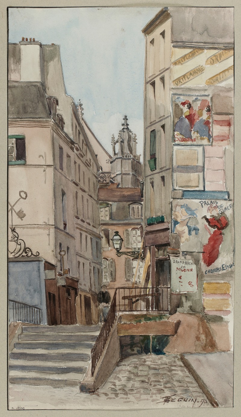 F. Séguin - Rue Saint Bon, de la rue de Rivoli à la rue de la Verrerie