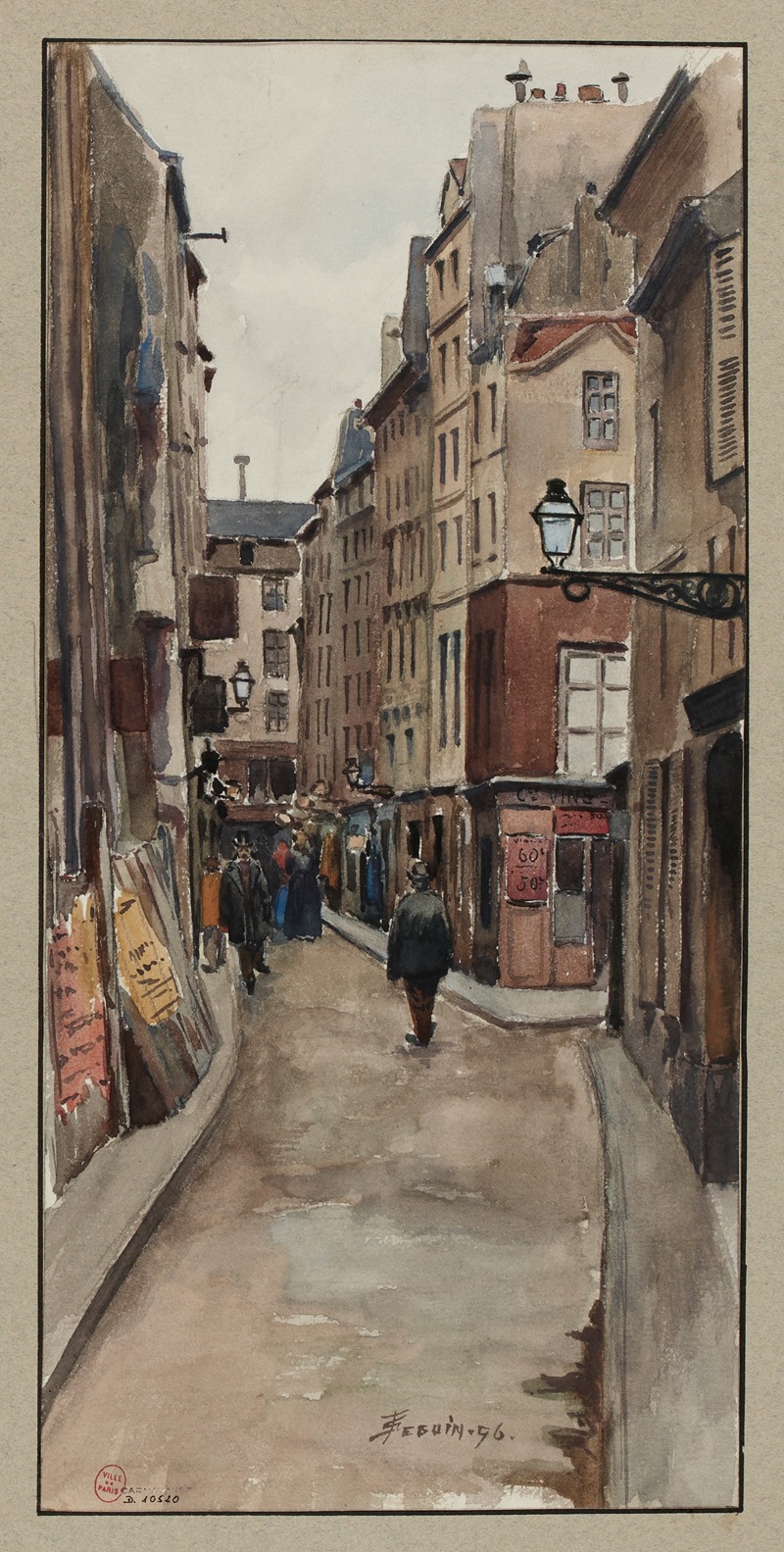 F. Séguin - Rue Simon Lefranc, donnant rue Saint Martin et rue du Temple