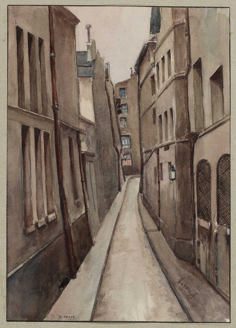 F. Séguin - Rue Taille-Pain, côté de la rue du Cloître Saint Merri à la rue Brise-Miche